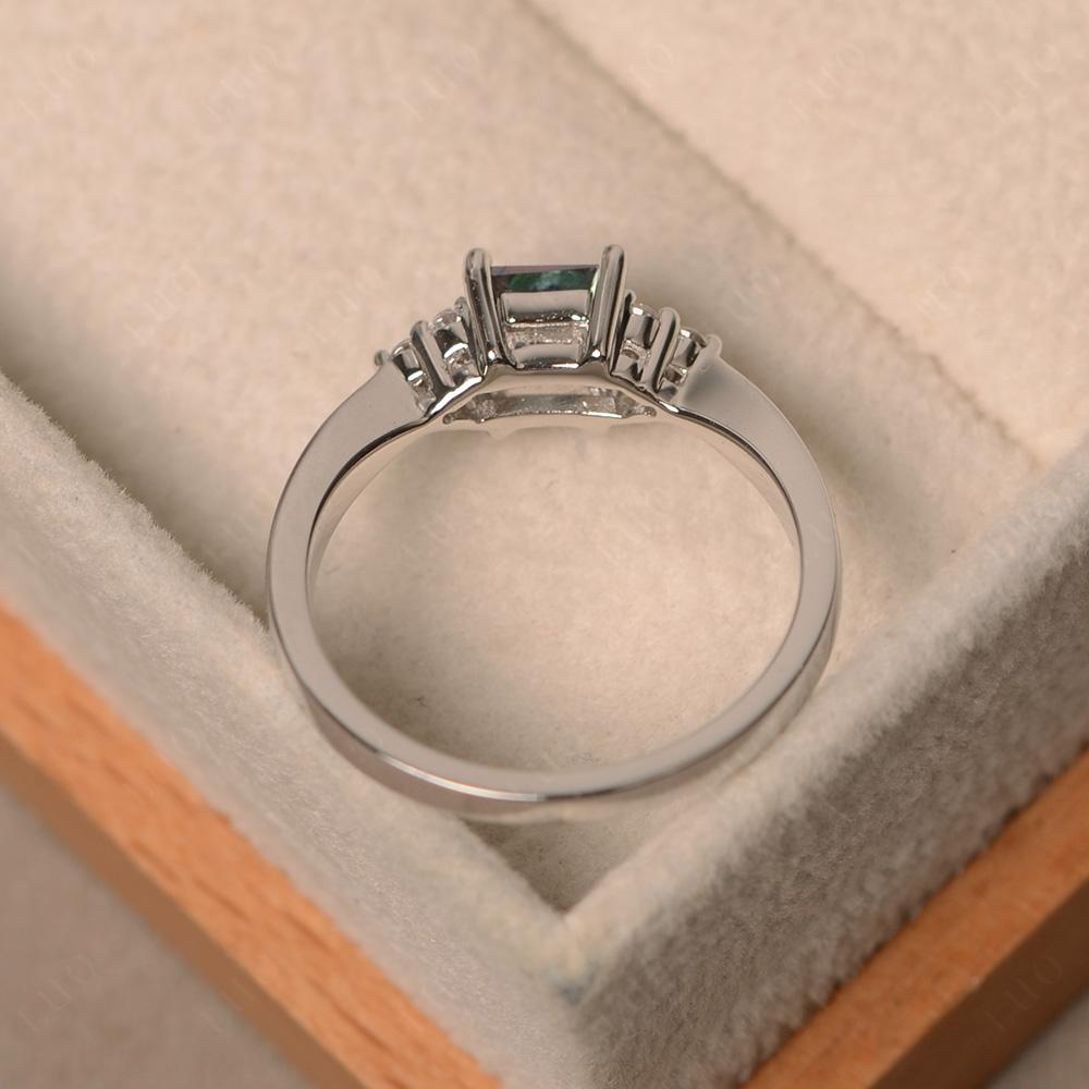 Princess Cut Mystic Topaz Petite Ring - LUO Jewelry
