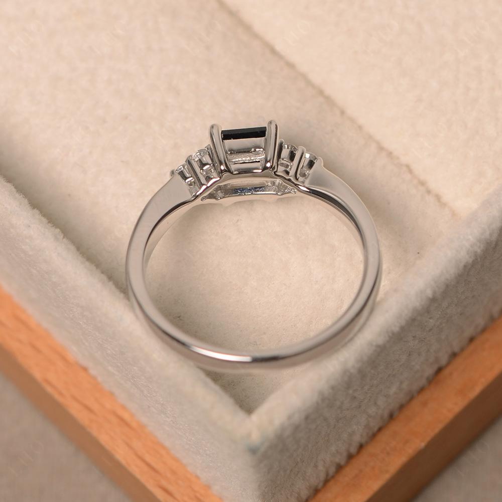 Princess Cut Sapphire Petite Ring - LUO Jewelry