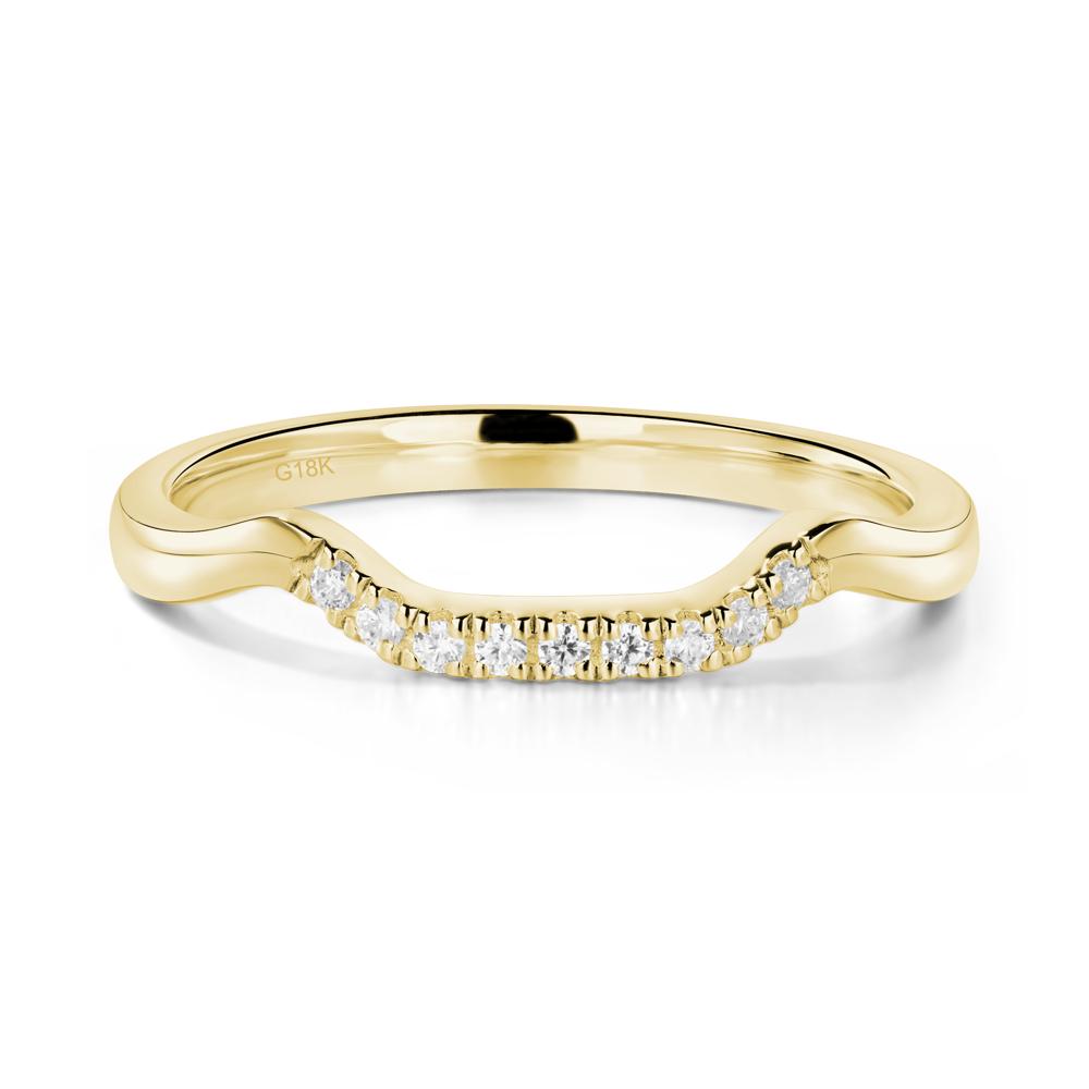 Pink Cubic Zirconia Princess Cut Twist Engagement Ring - LUO Jewelry #metal_xxxxx