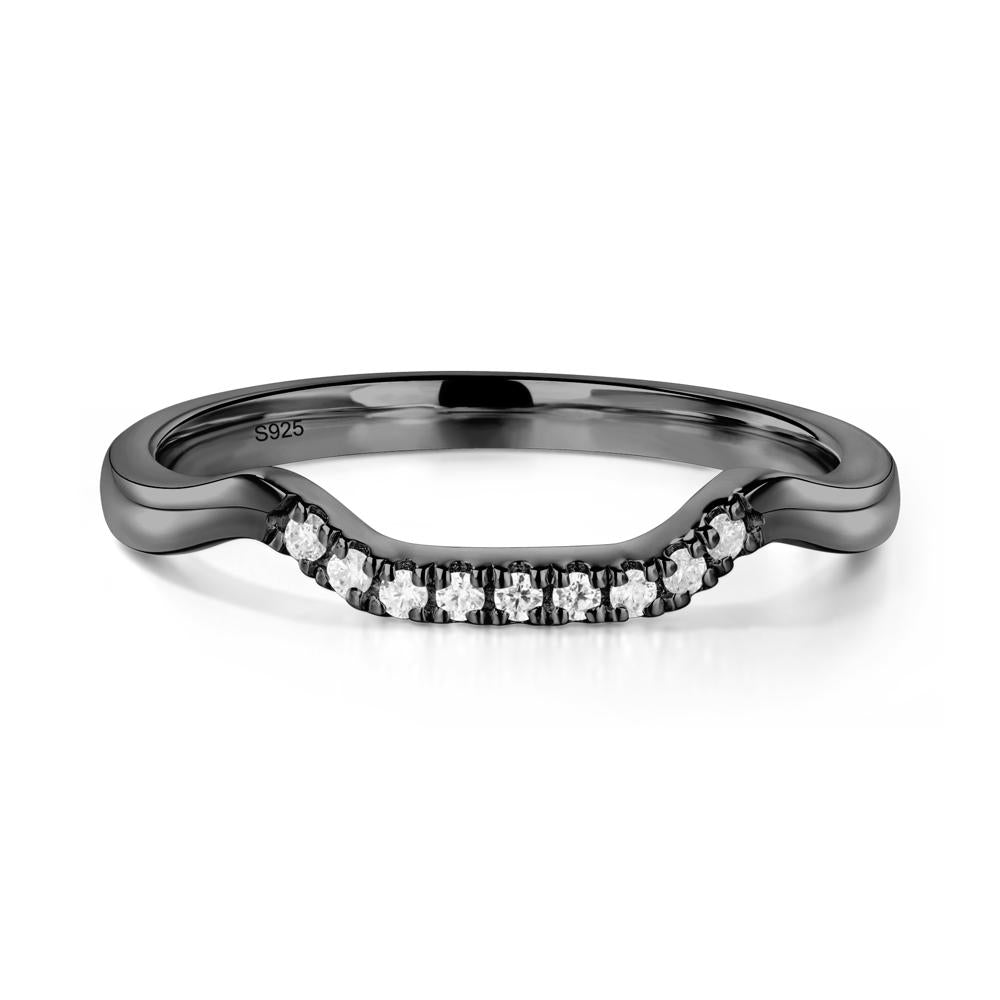 Pink Cubic Zirconia Princess Cut Twist Engagement Ring - LUO Jewelry #metal_xxxxx