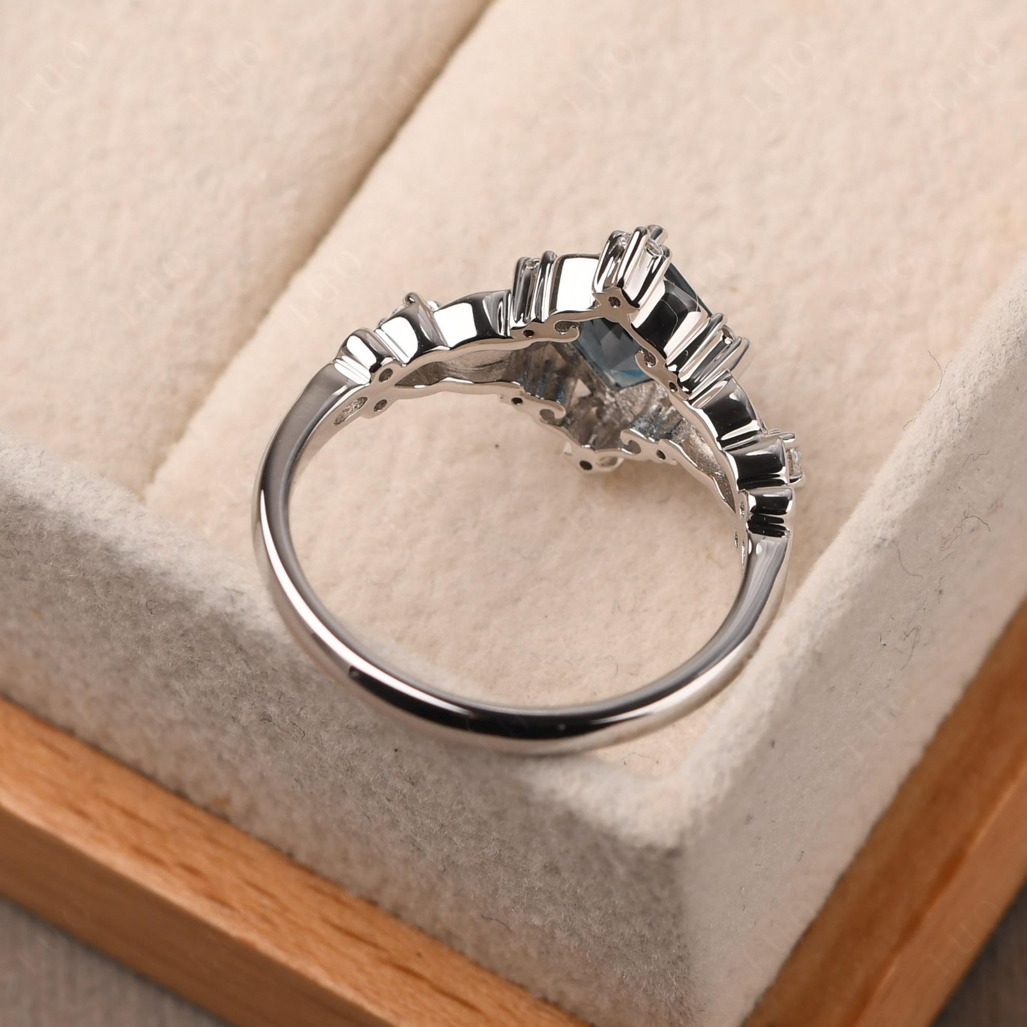 London Blue Topaz Sparkle Ring - LUO Jewelry