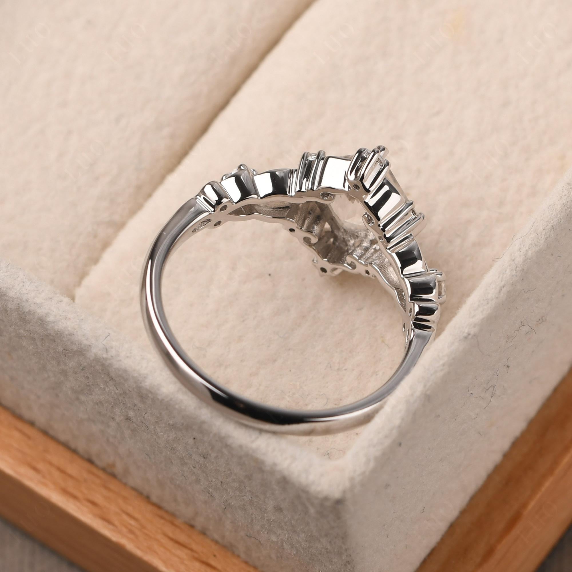 White Topaz Sparkle Ring - LUO Jewelry