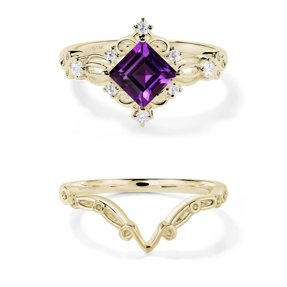 Amethyst Art Deco Ring - LUO Jewelry #metal_xxxxx