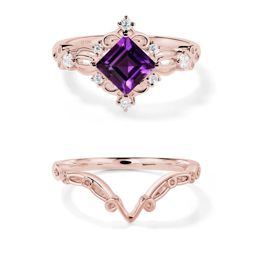 Amethyst Art Deco Ring - LUO Jewelry #metal_xxxxx