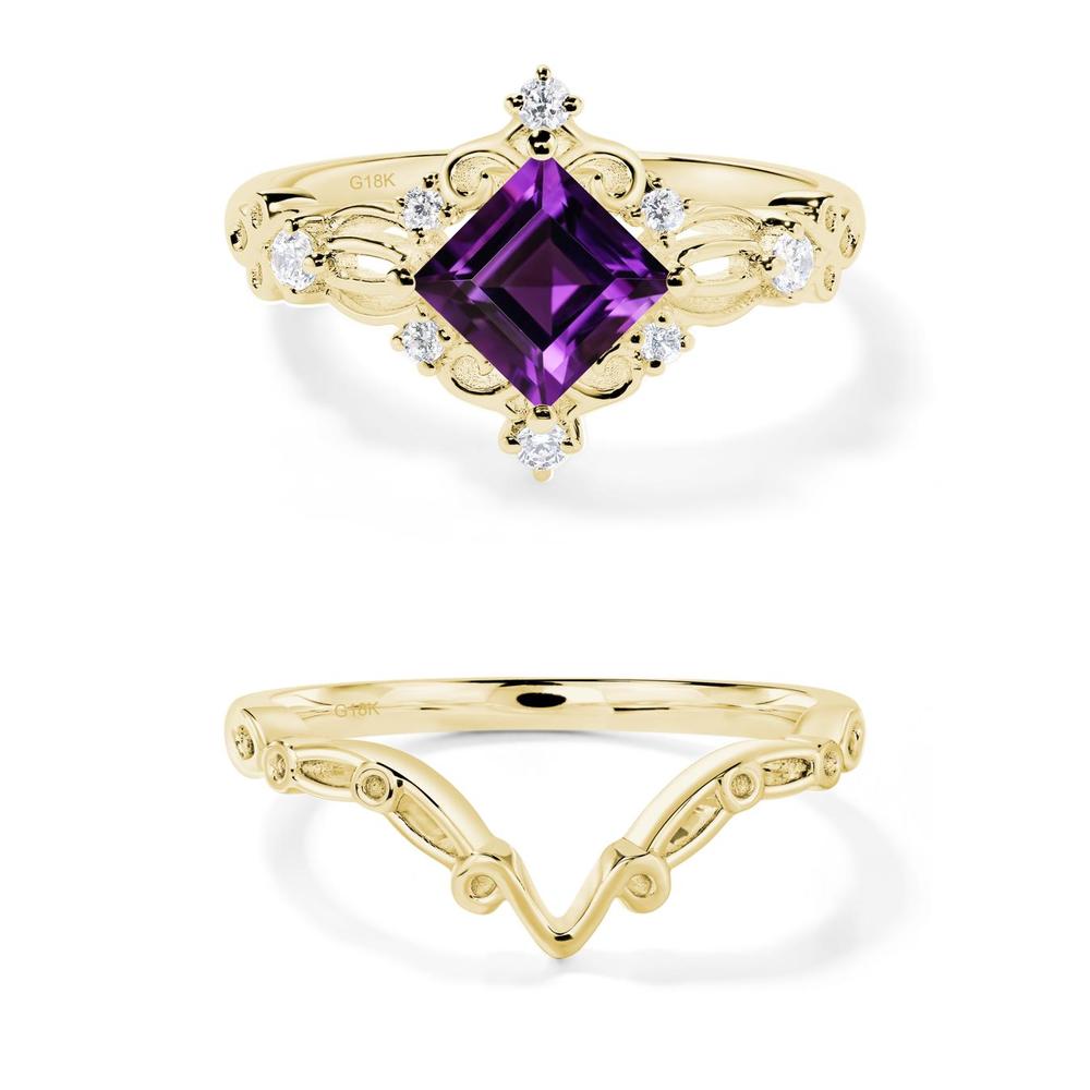 Amethyst Art Deco Ring - LUO Jewelry #metal_xxxxx