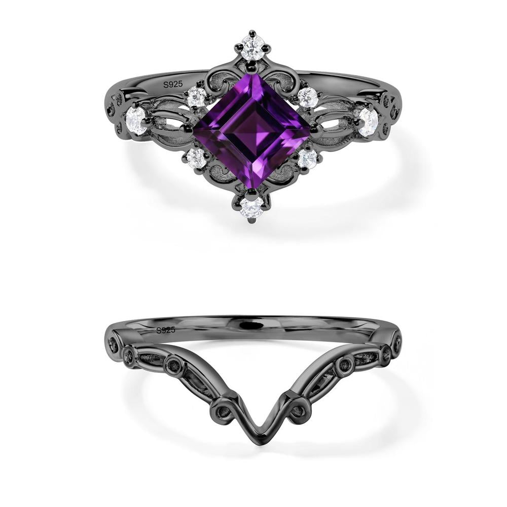 Amethyst Art Deco Ring - LUO Jewelry #metal_xxxxx