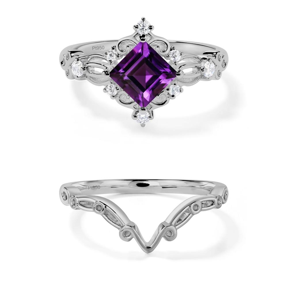 Amethyst Art Deco Ring - LUO Jewelry #metal_xxxxx