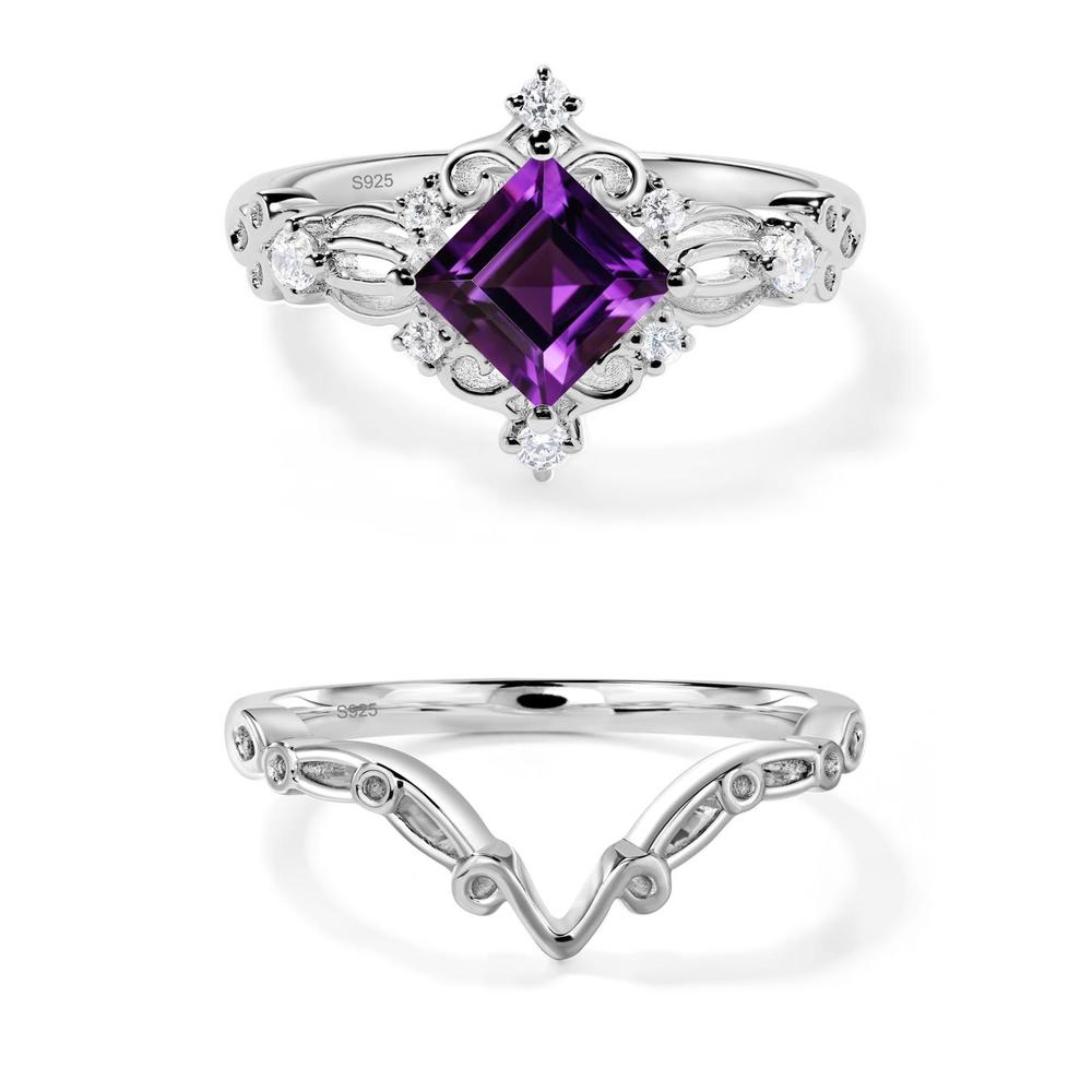 Amethyst Art Deco Ring - LUO Jewelry #metal_xxxxx