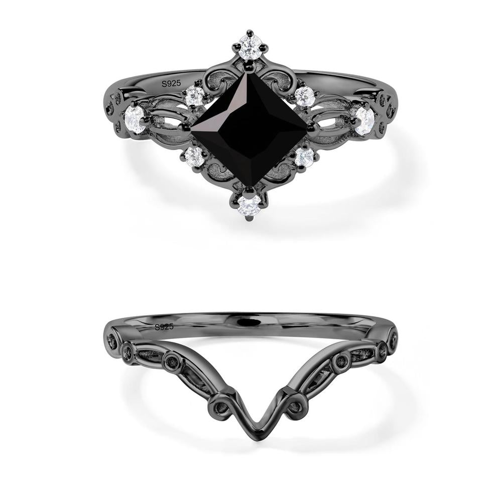Starry Night Black Spinel Ring - LUO Jewelry #metal_xxxxx