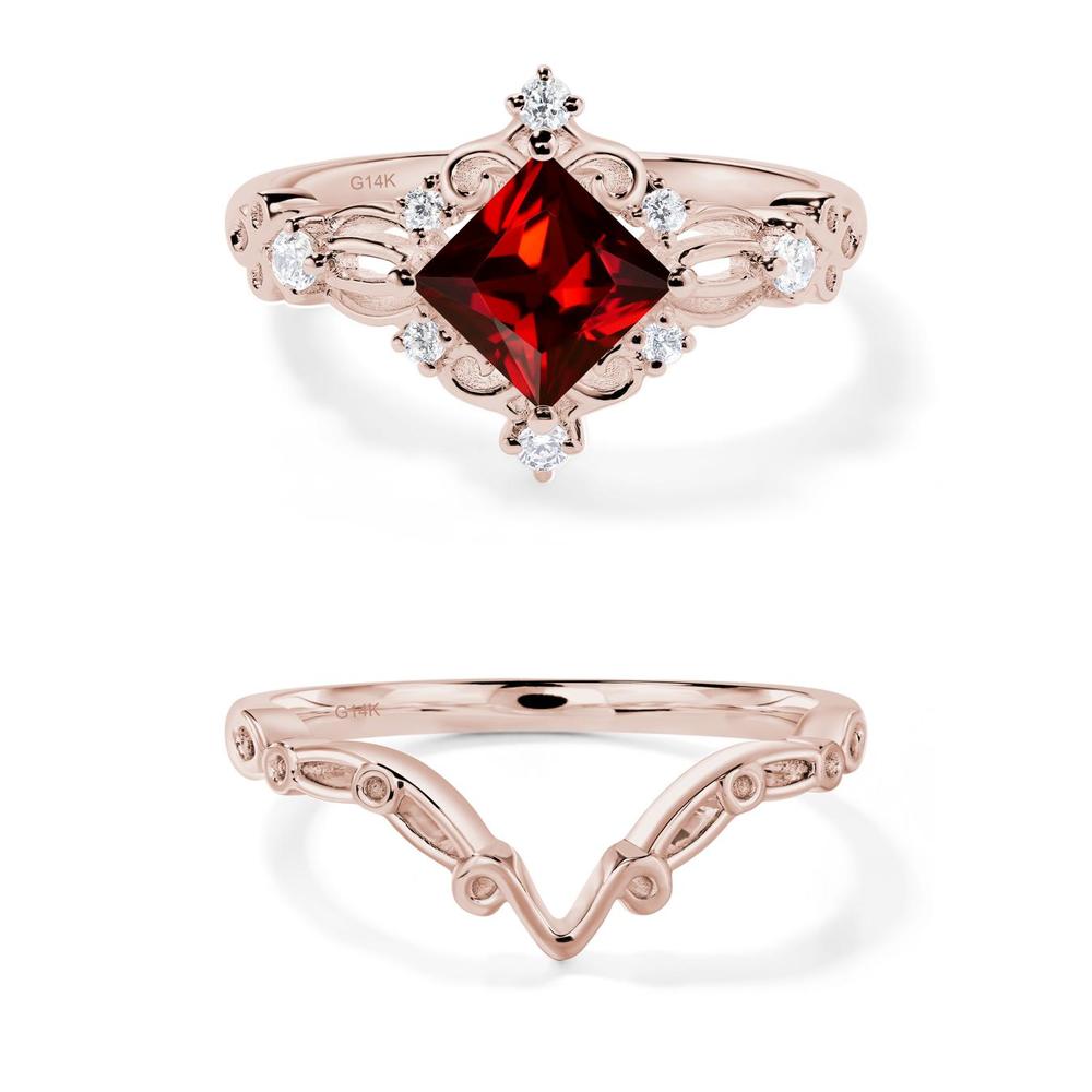 Garnet Sparkle Ring - LUO Jewelry #metal_xxxxx