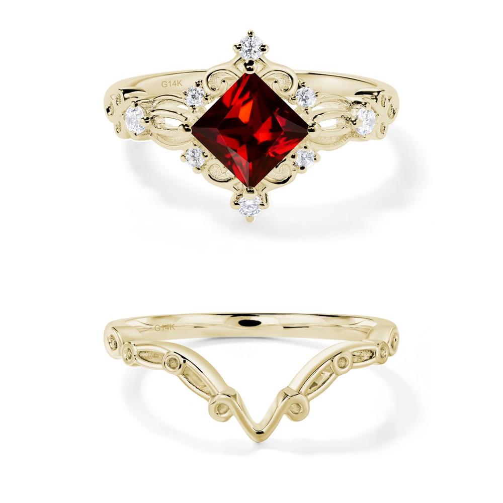 Garnet Sparkle Ring - LUO Jewelry #metal_xxxxx