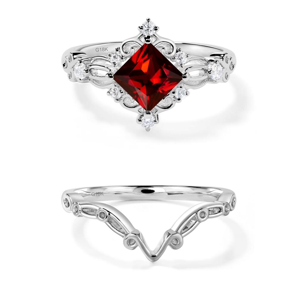 Garnet Sparkle Ring - LUO Jewelry #metal_xxxxx