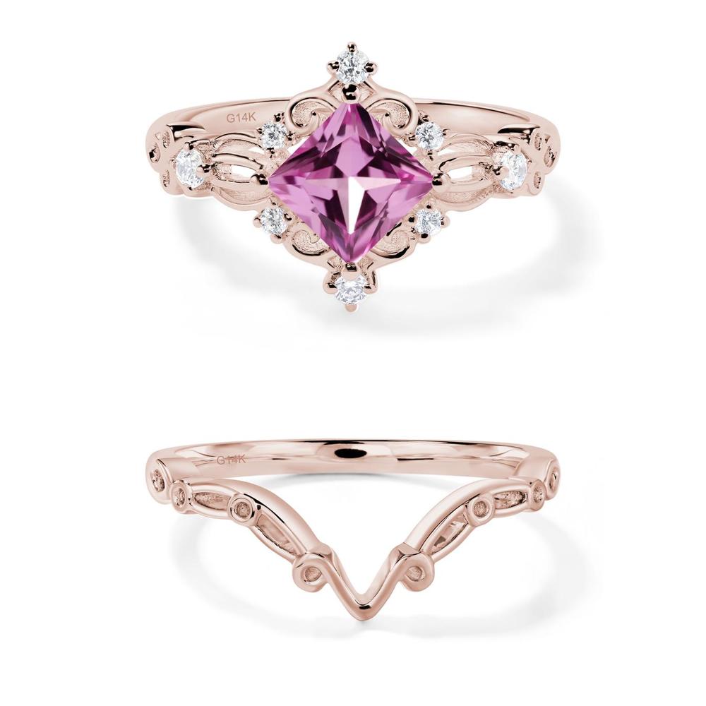 Pink Sapphire Sparkle Ring - LUO Jewelry #metal_xxxxx