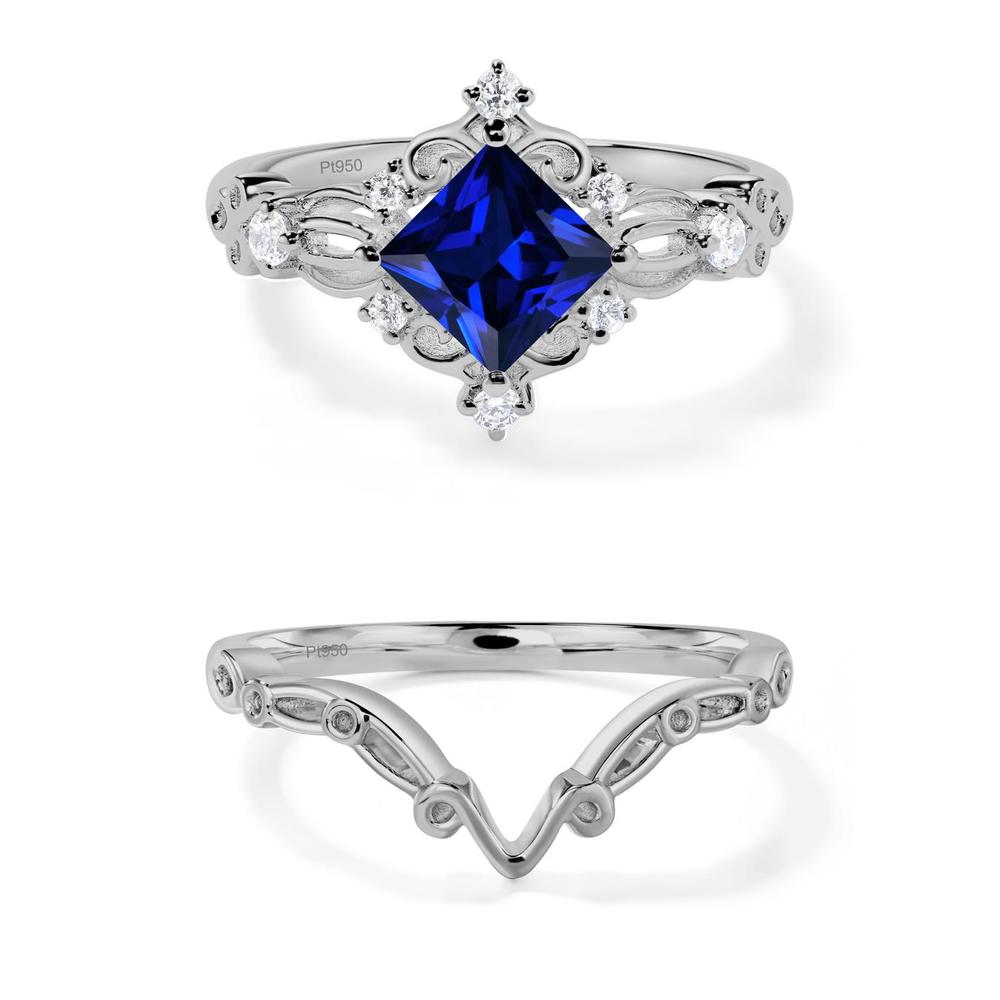 Sapphire Art Deco Ring - LUO Jewelry #metal_xxxxx