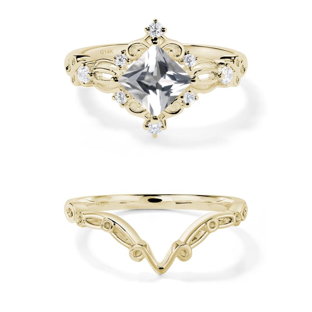 White Topaz Sparkle Ring - LUO Jewelry #metal_xxxxx