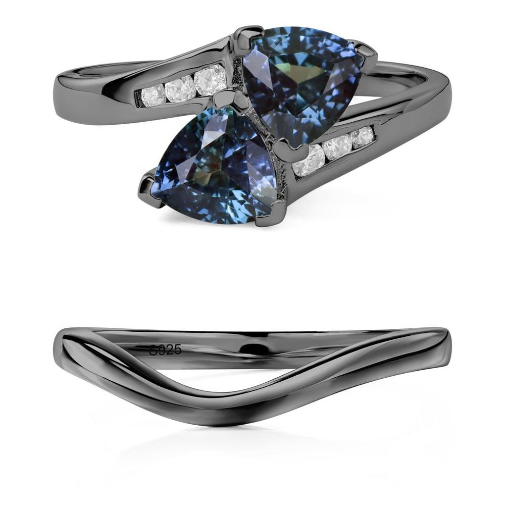2 Stone Alexandrite Mothers Ring - LUO Jewelry #metal_xxxxx