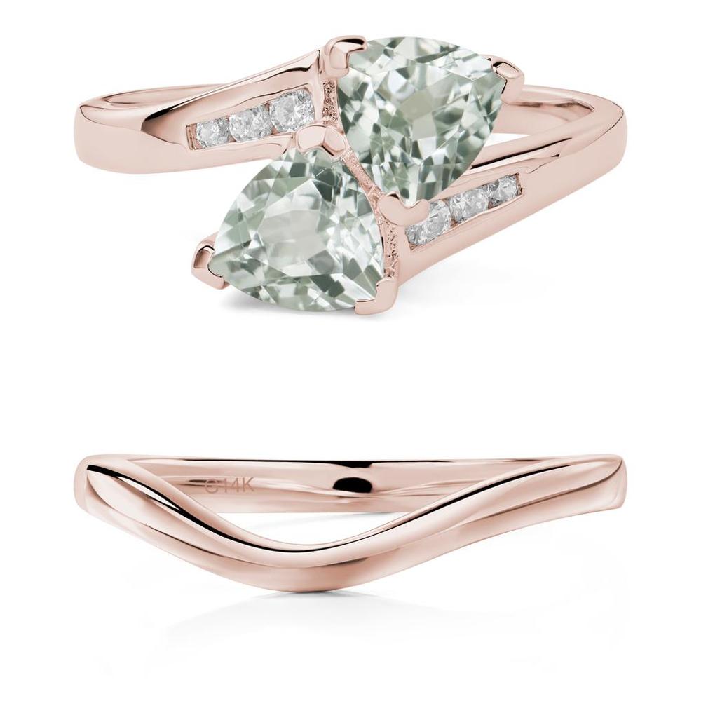 Green Amethyst Bypass Ring - LUO Jewelry #metal_xxxxx