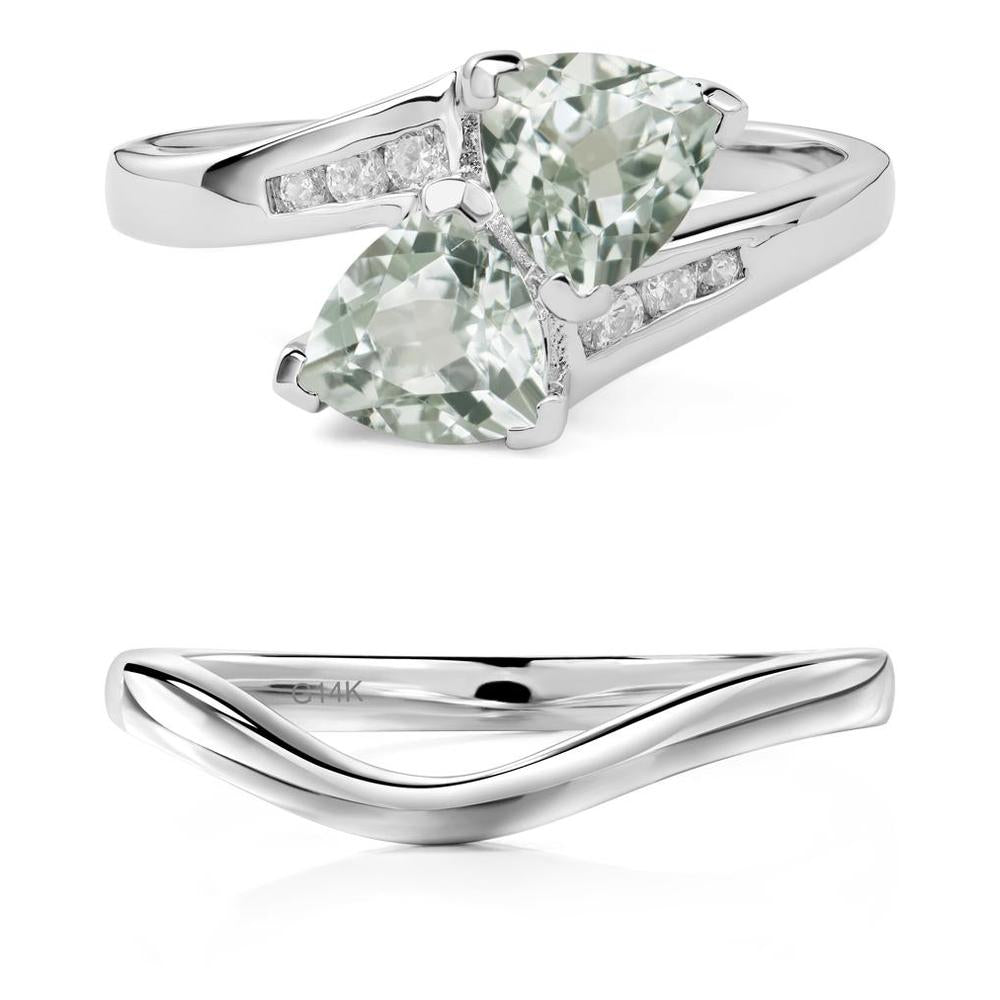 Green Amethyst Bypass Ring - LUO Jewelry #metal_xxxxx