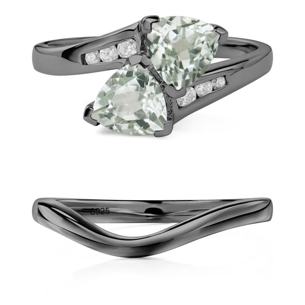 Green Amethyst Bypass Ring - LUO Jewelry #metal_xxxxx