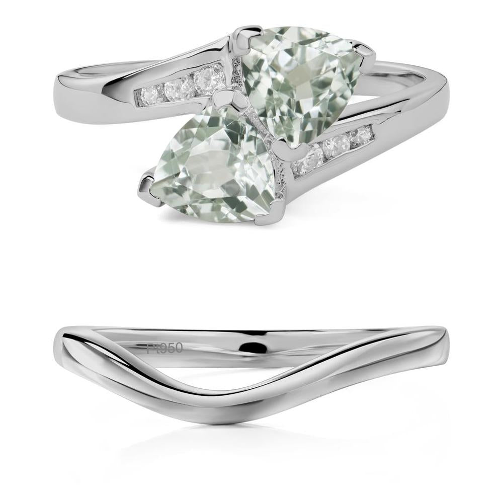 Green Amethyst Bypass Ring - LUO Jewelry #metal_xxxxx