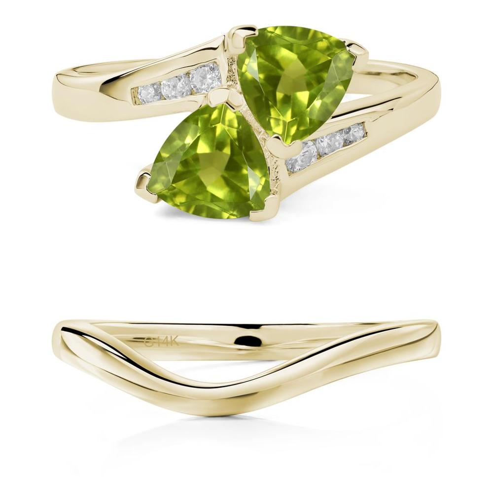 Peridot Bypass Ring - LUO Jewelry #metal_xxxxx