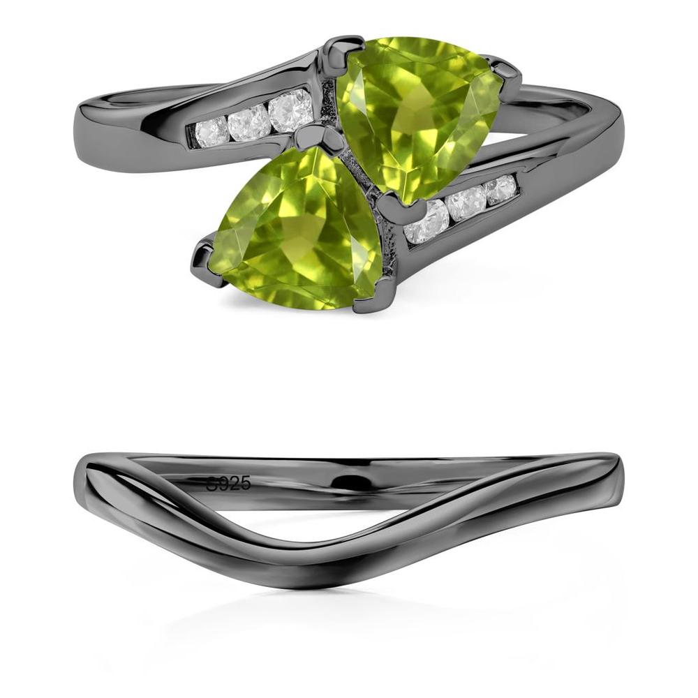 Peridot Bypass Ring - LUO Jewelry #metal_xxxxx