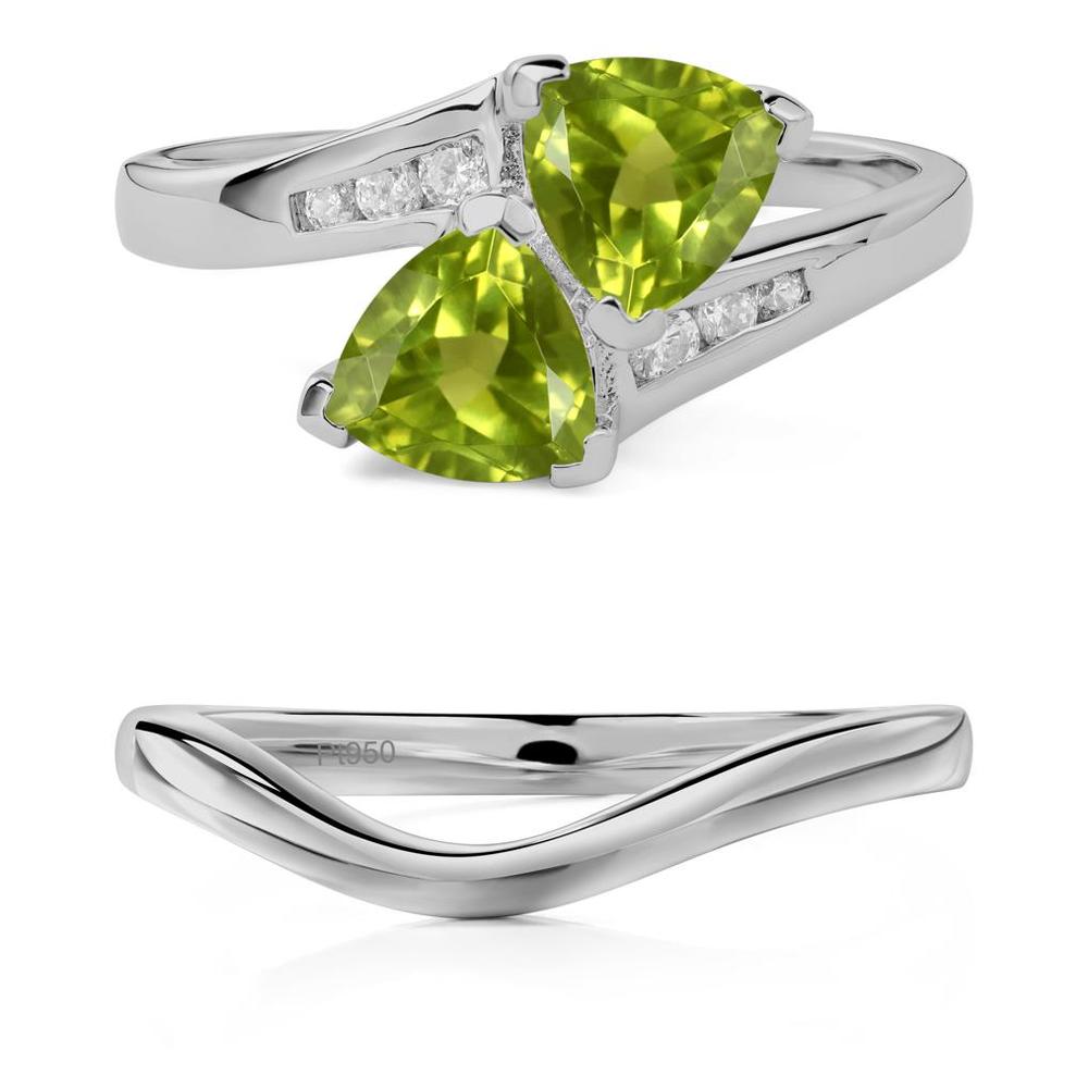 Peridot Bypass Ring - LUO Jewelry #metal_xxxxx