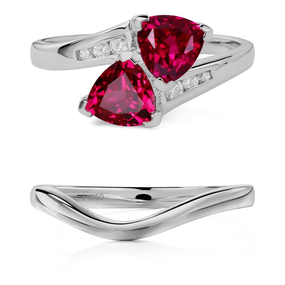 2 Stone Ruby Mothers Ring - LUO Jewelry #metal_xxxxx