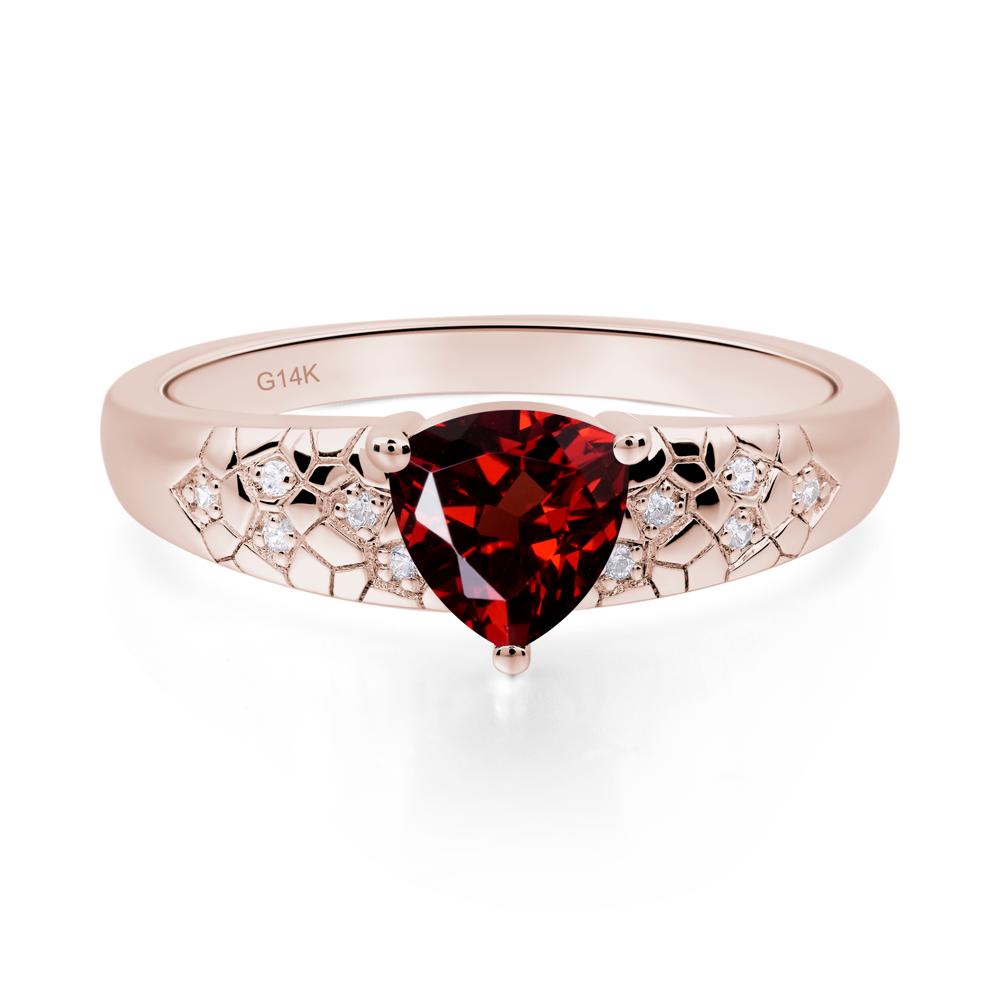 Garnet Cracked Ring | LUO Jewelry #metal_14k rose gold