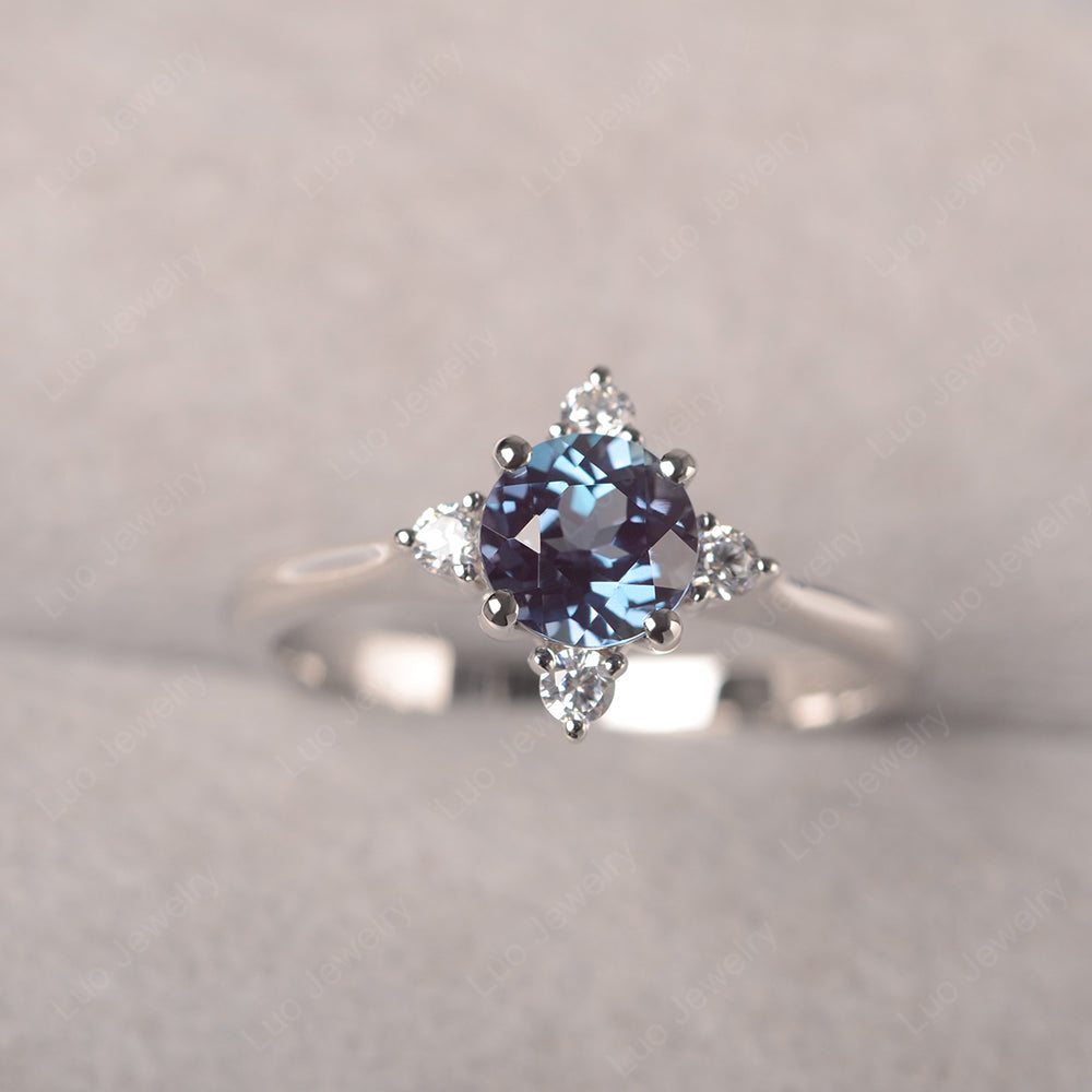 Alexandrite Ring North Star Ring Yellow Gold - LUO Jewelry