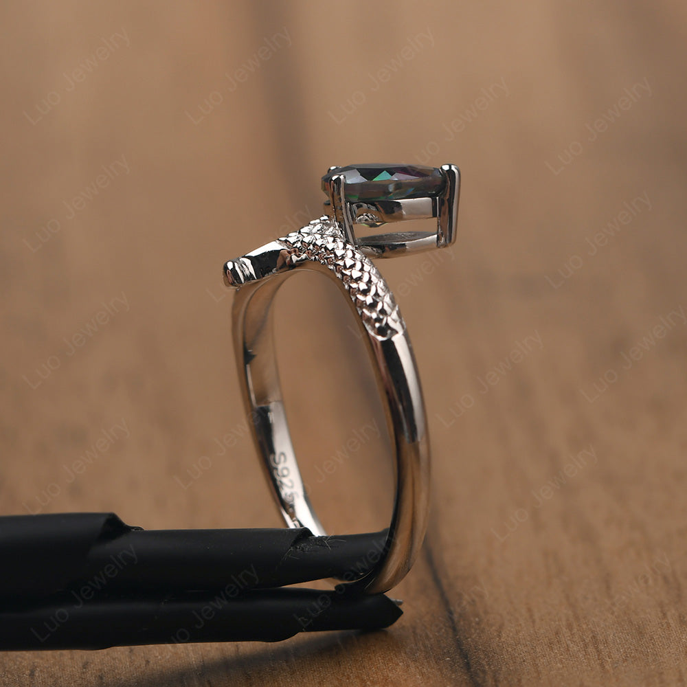 Mystic Topaz Snake Ring - LUO Jewelry