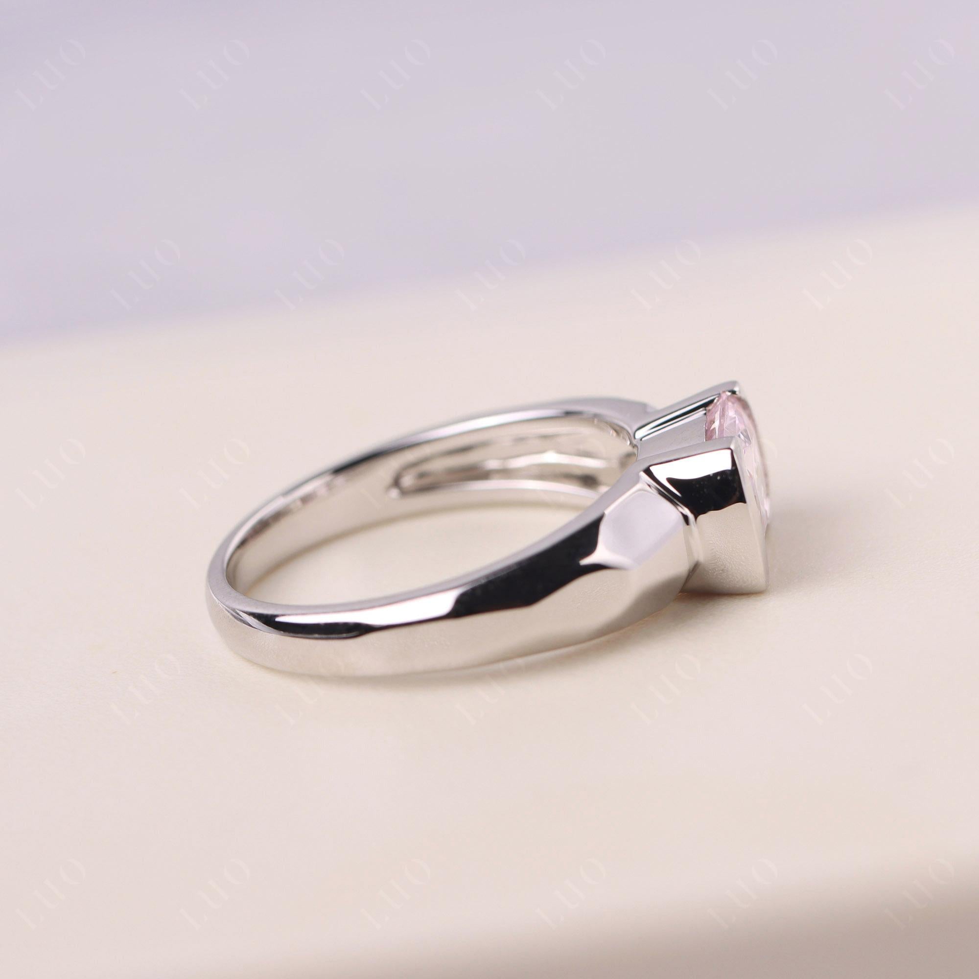 Elongated Cushion Cubic Zirconia Engagement Ring - LUO Jewelry