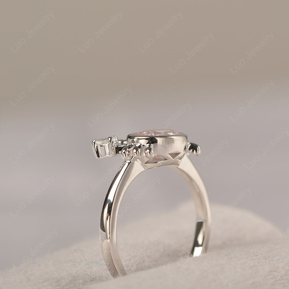 Crab Cubic Zirconia Engagement Ring Sterling Silver - LUO Jewelry