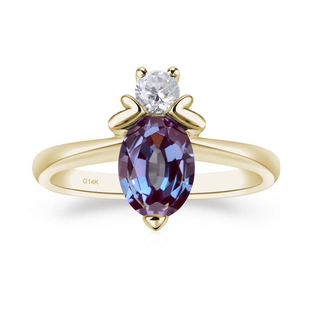 Alexandrite Nature Inspired Bee Ring - LUO Jewelry #metal_14k yellow gold