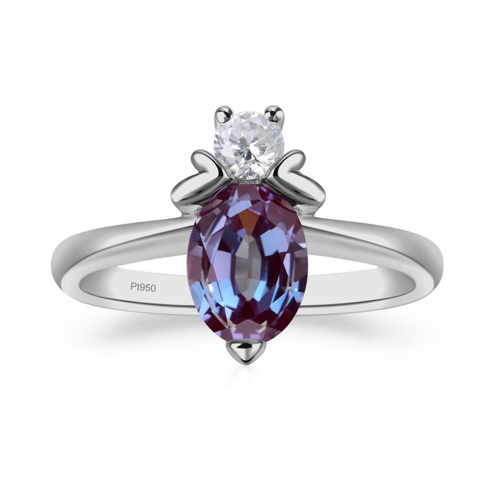 Alexandrite Nature Inspired Bee Ring - LUO Jewelry #metal_platinum