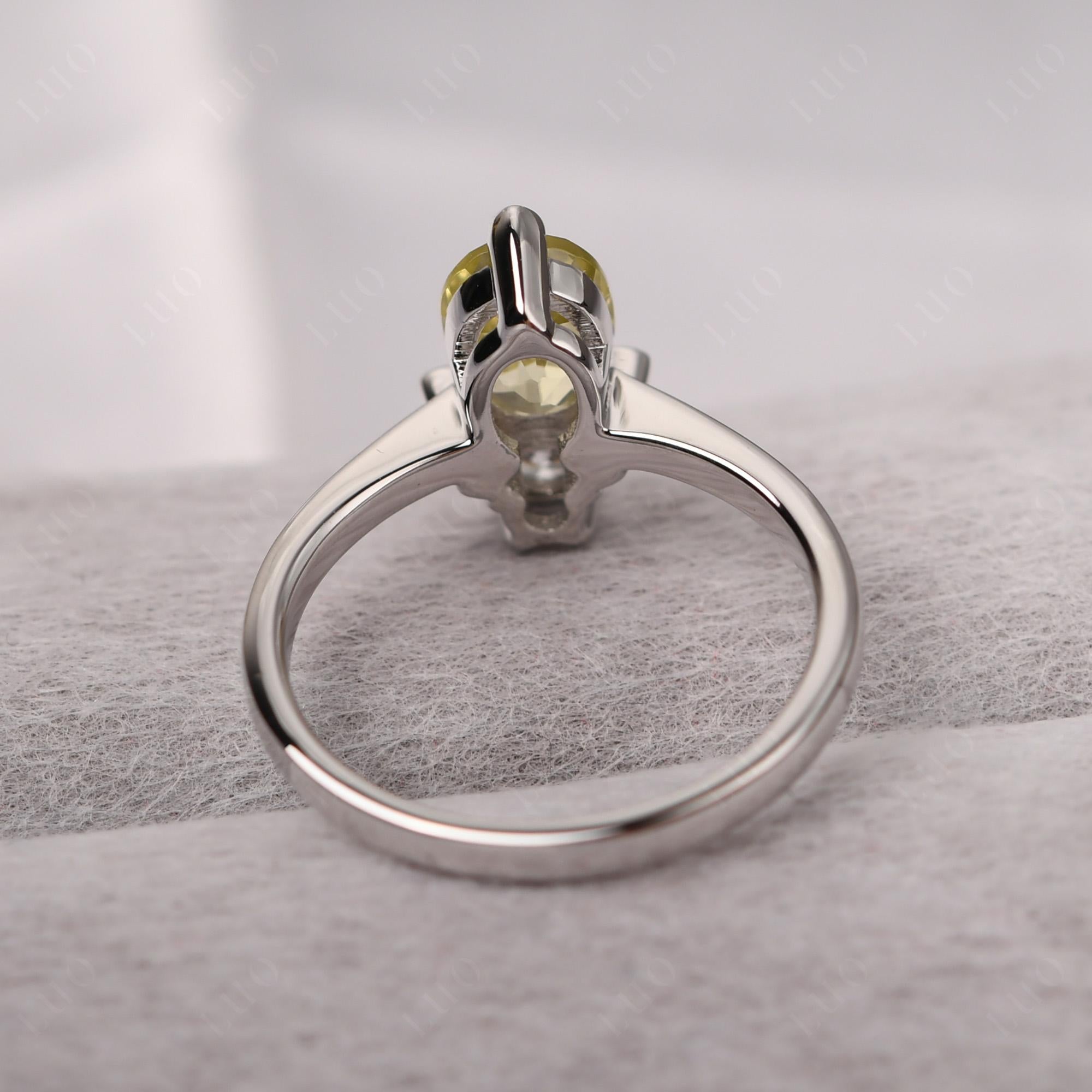Lemon Quartz Nature Inspired Bee Ring - LUO Jewelry