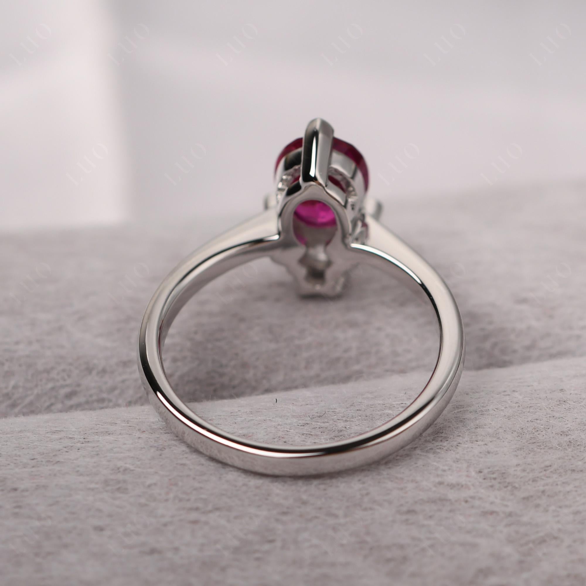 Lab Grown Ruby Nature Inspired Bee Ring - LUO Jewelry
