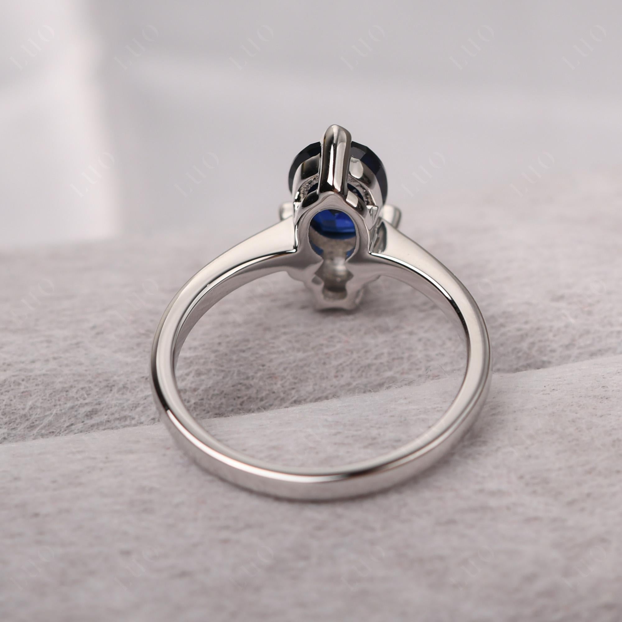 Sapphire Nature Inspired Bee Ring - LUO Jewelry
