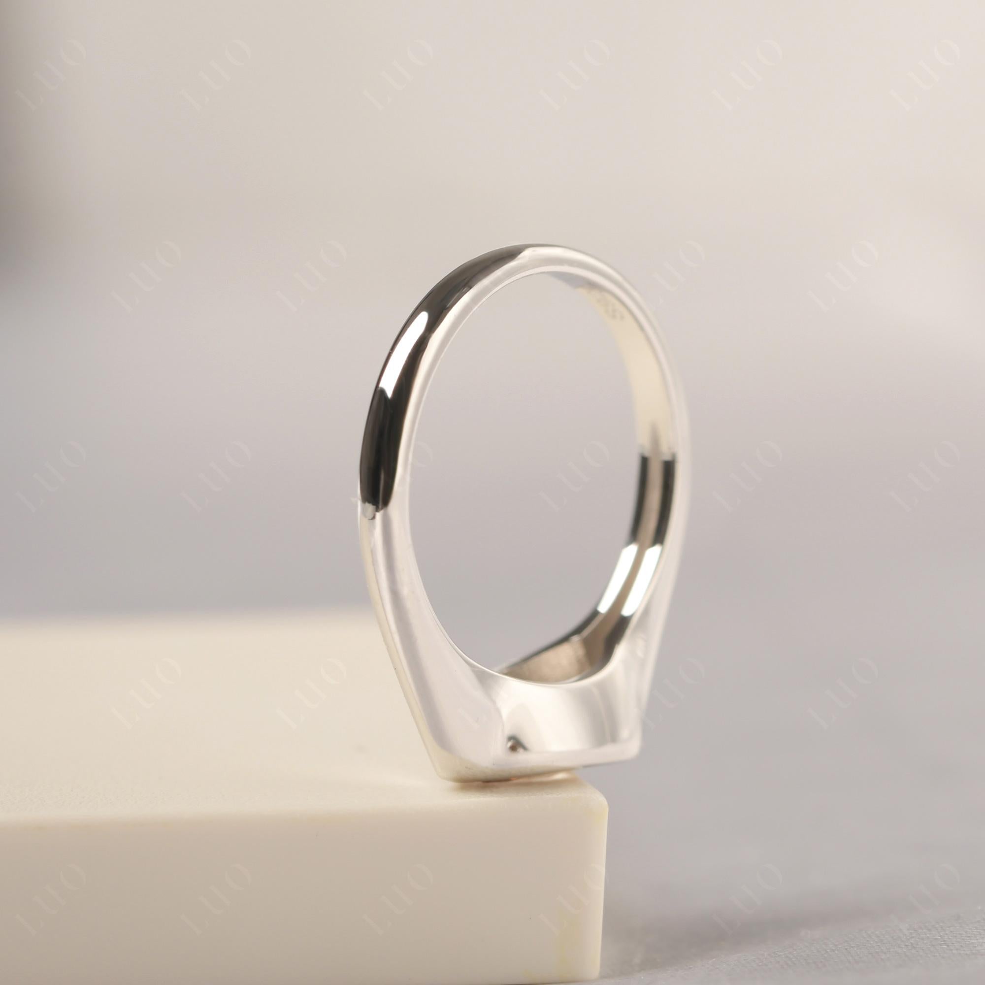 Morganite East West Pear Engagement Ring - LUO Jewelry