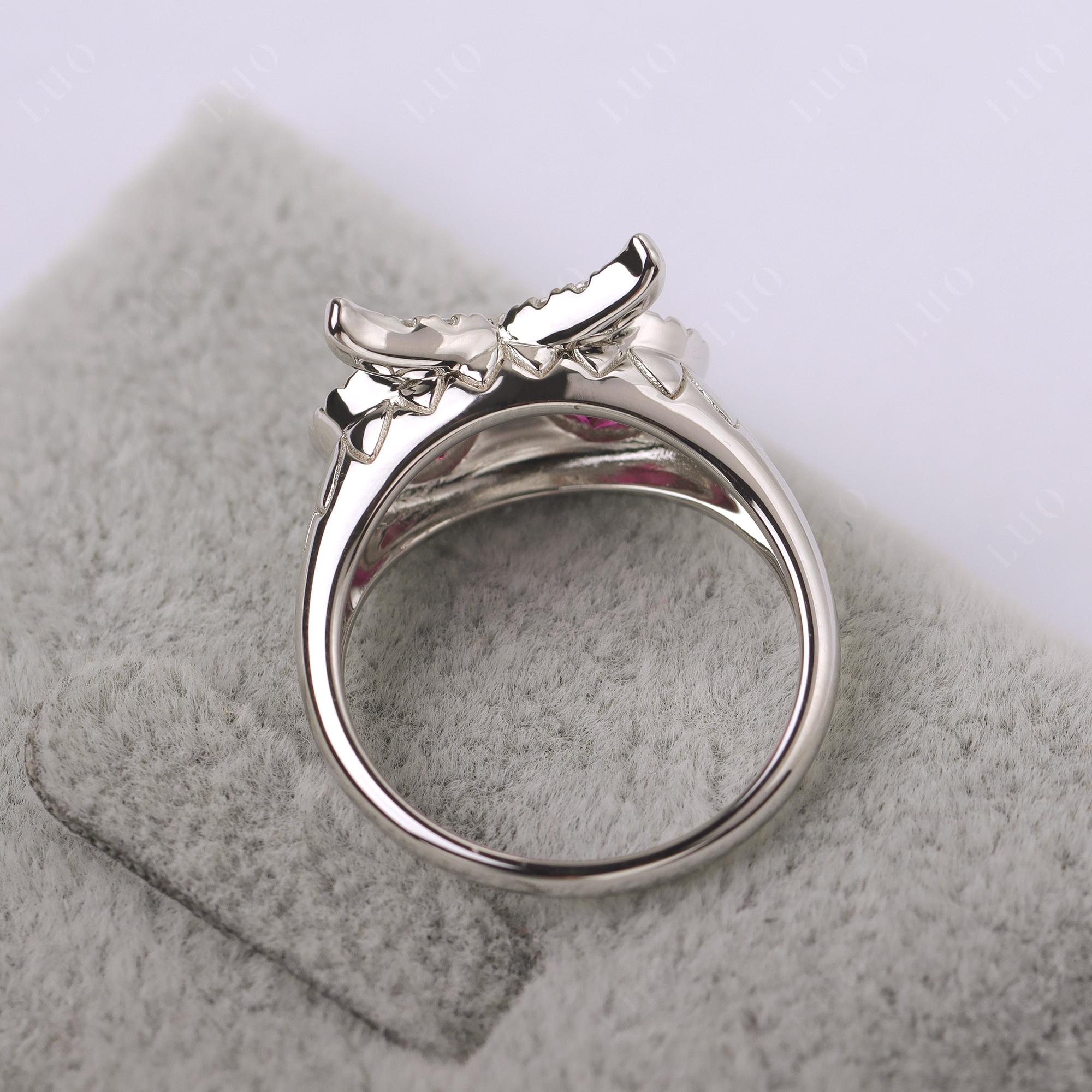 Ruby Owl Ring - LUO Jewelry