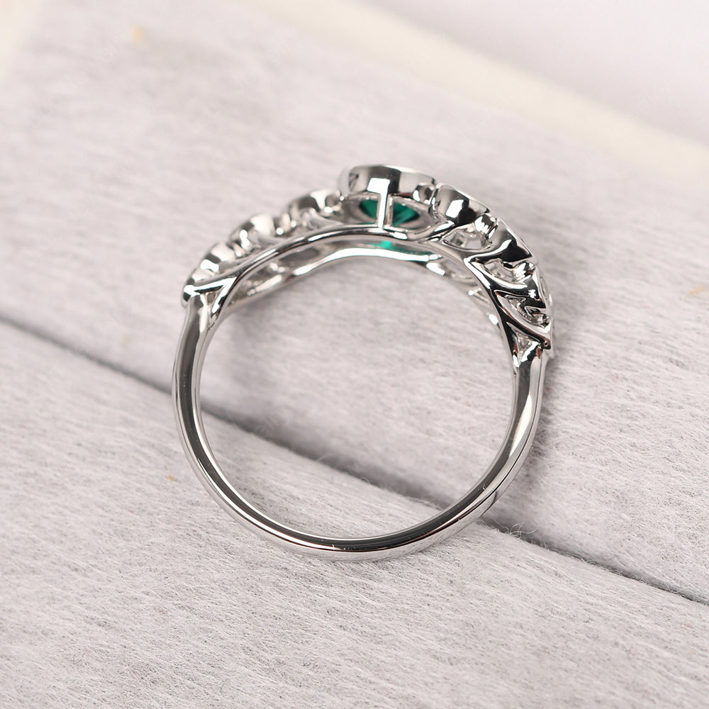 Twisted Multi Stone Emerald Ring - LUO Jewelry