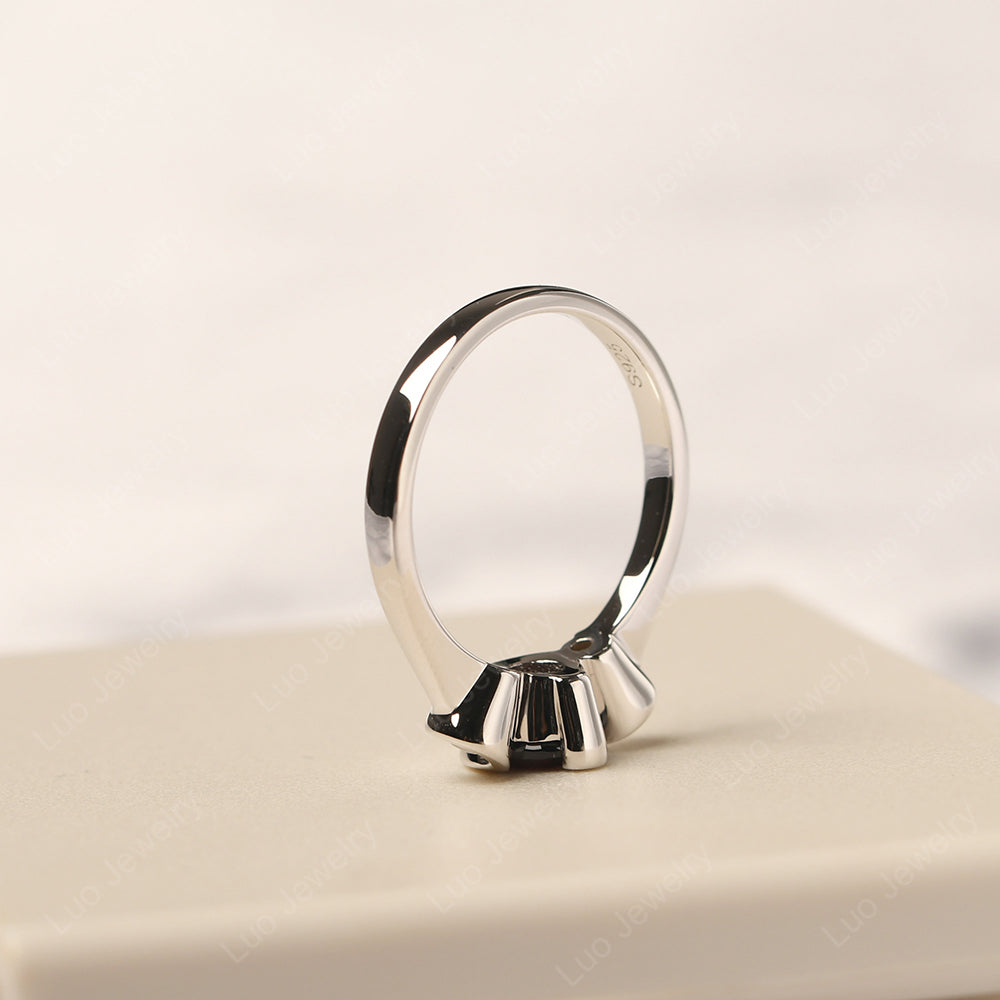 Garnet Vintage Bezel Set Engagement Rings - LUO Jewelry