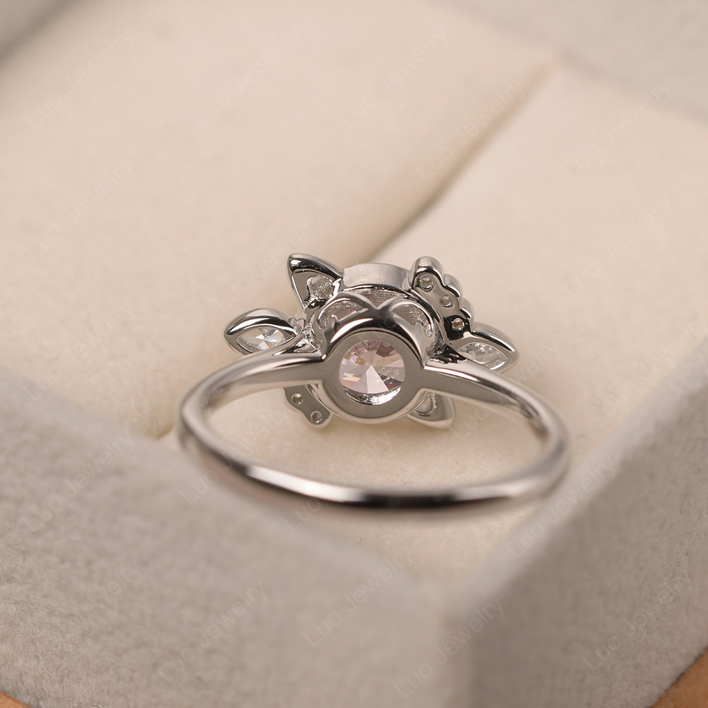 Saturn Style Cubic Zirconia Engagement Ring - LUO Jewelry