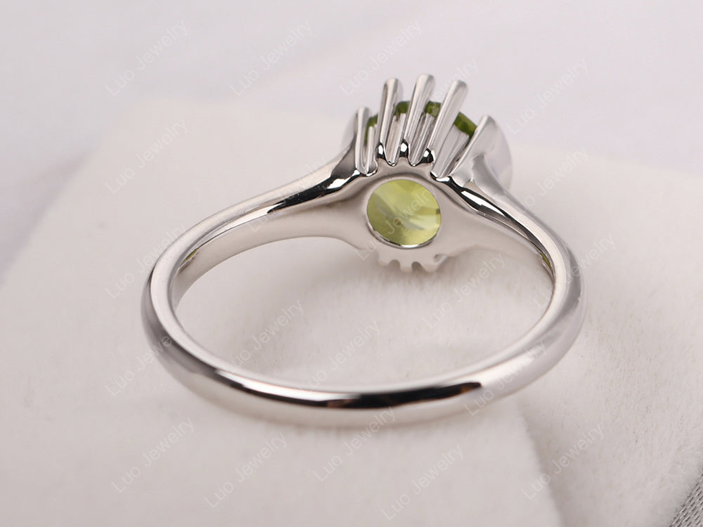 Vintage Peridot Solitaire Ring - LUO Jewelry
