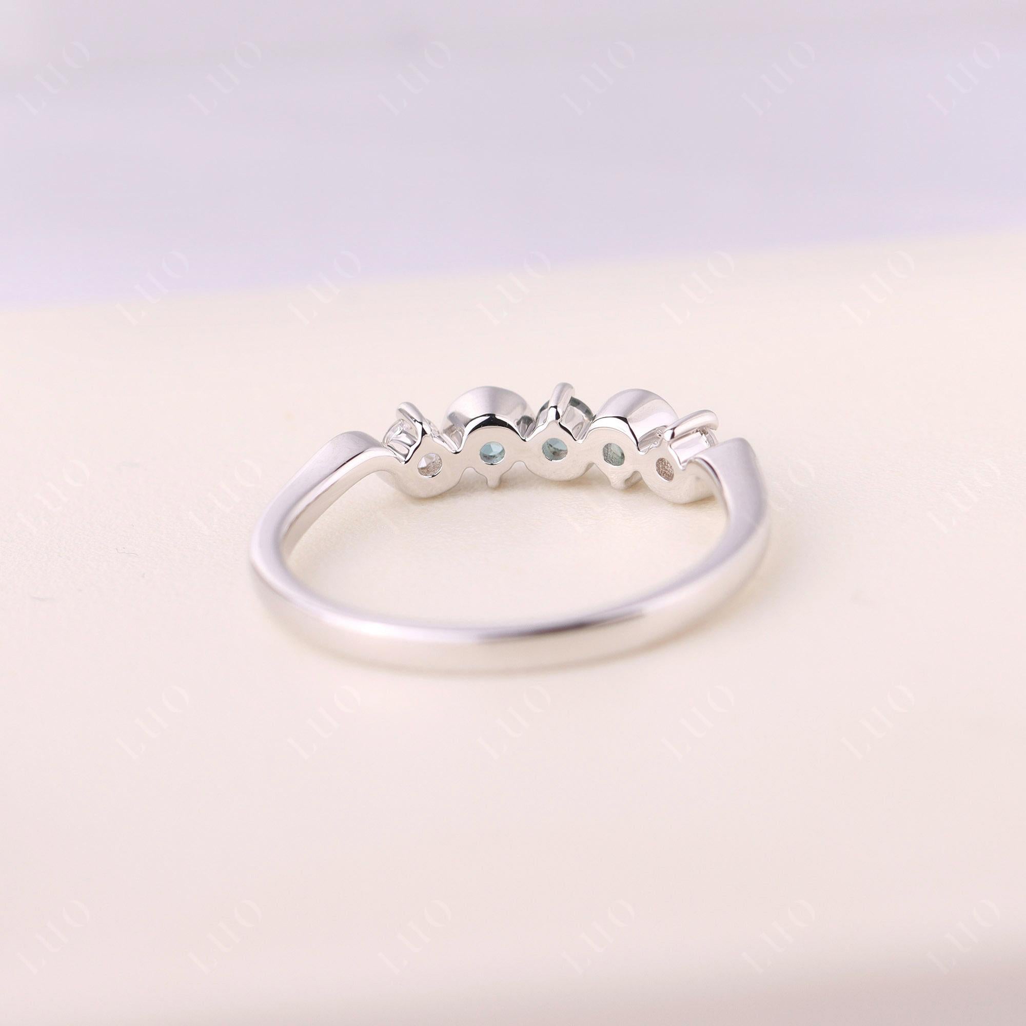 Lab Alexandrite Band Ring - LUO Jewelry