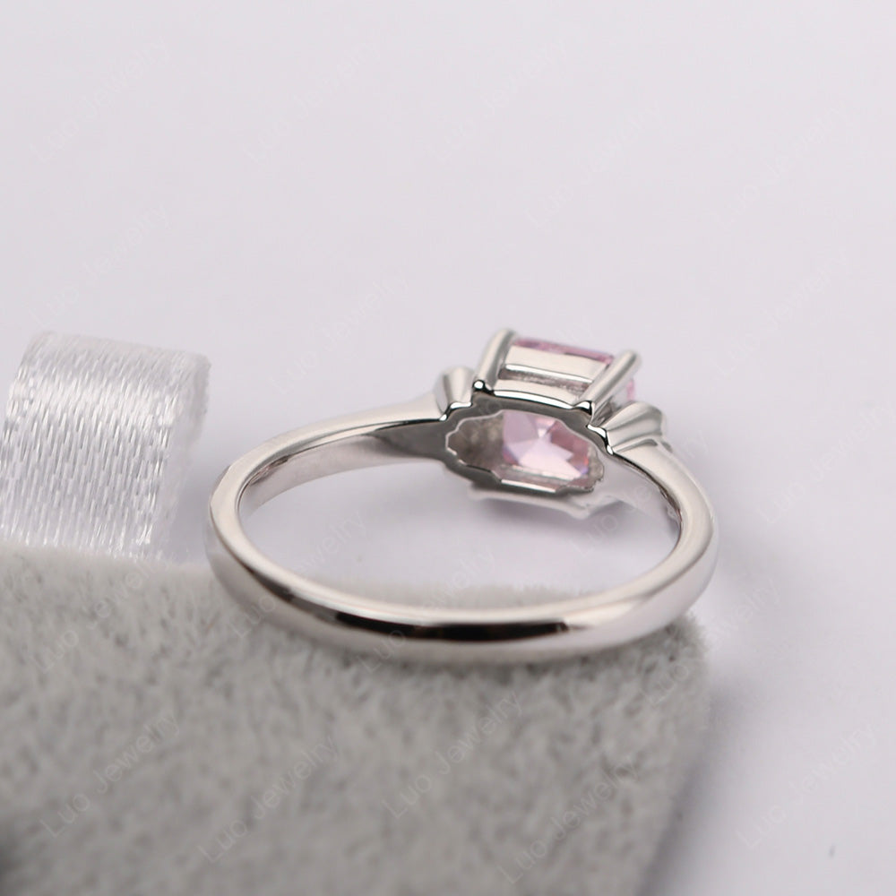 Asscher Cut Cubic Zirconia Art Deco Solitaire Ring - LUO Jewelry