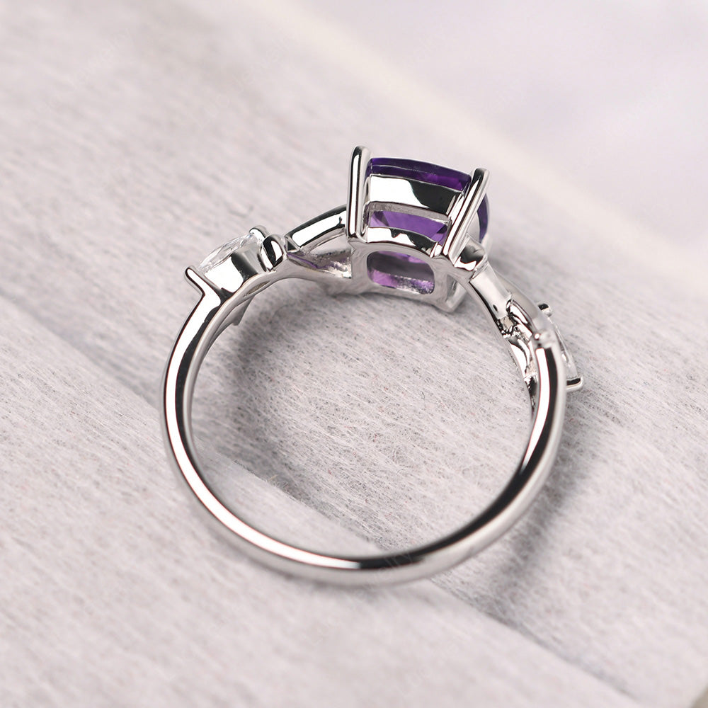 Cushion Cut Amethyst Ring - LUO Jewelry