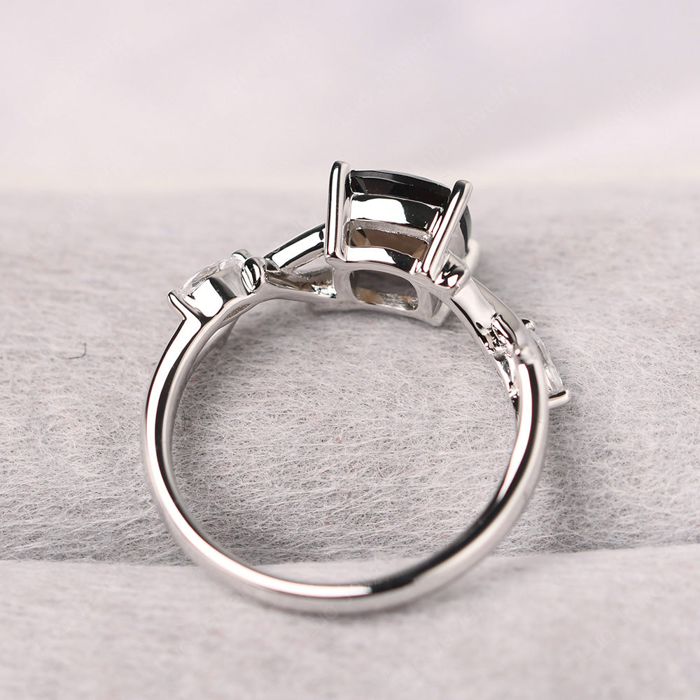 Cushion Cut Smoky Quartz  Ring - LUO Jewelry