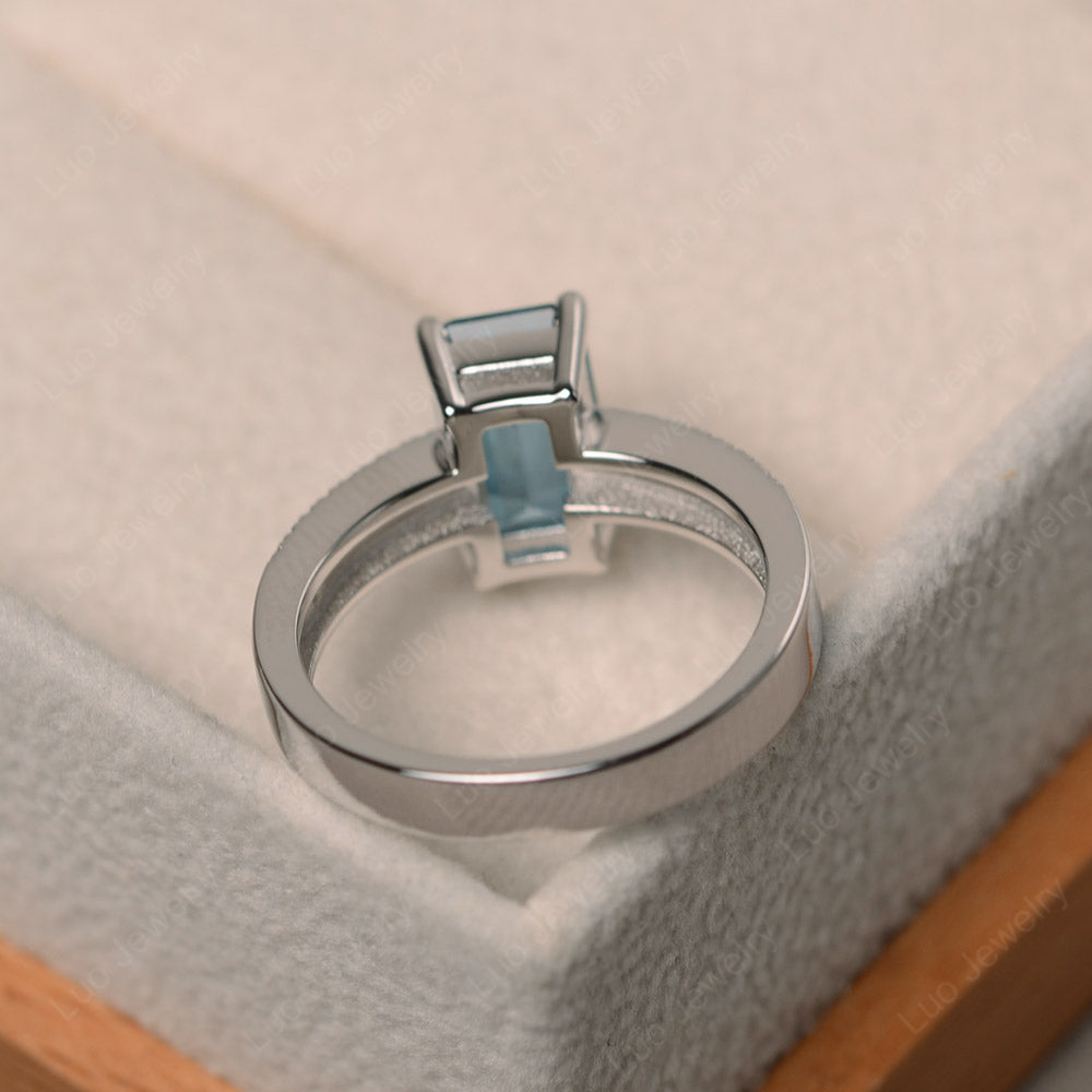 London Blue Topaz Engagement Ring Yellow Gold - LUO Jewelry