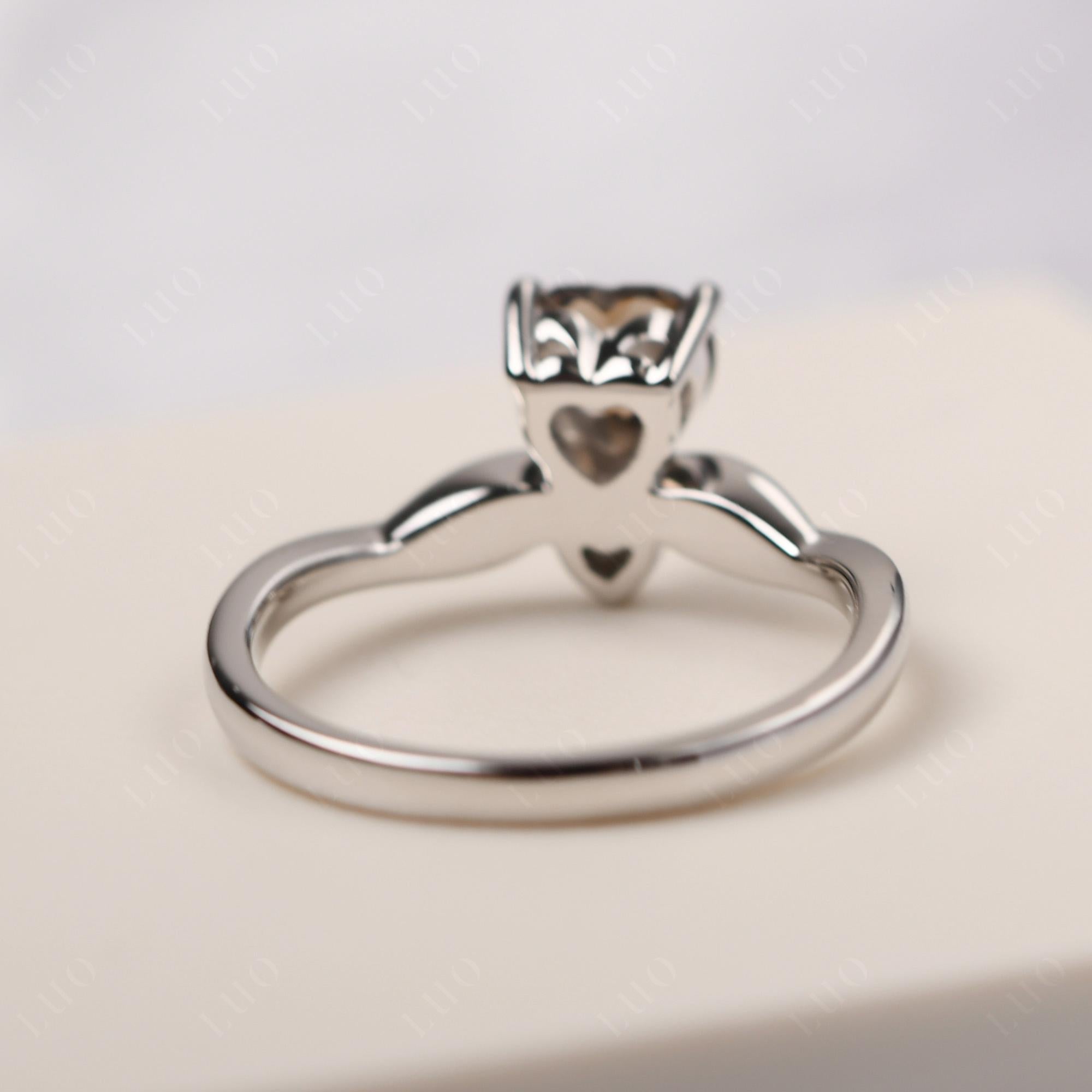 Dainty Twisted Smoky Quartz Engagement Ring - LUO Jewelry